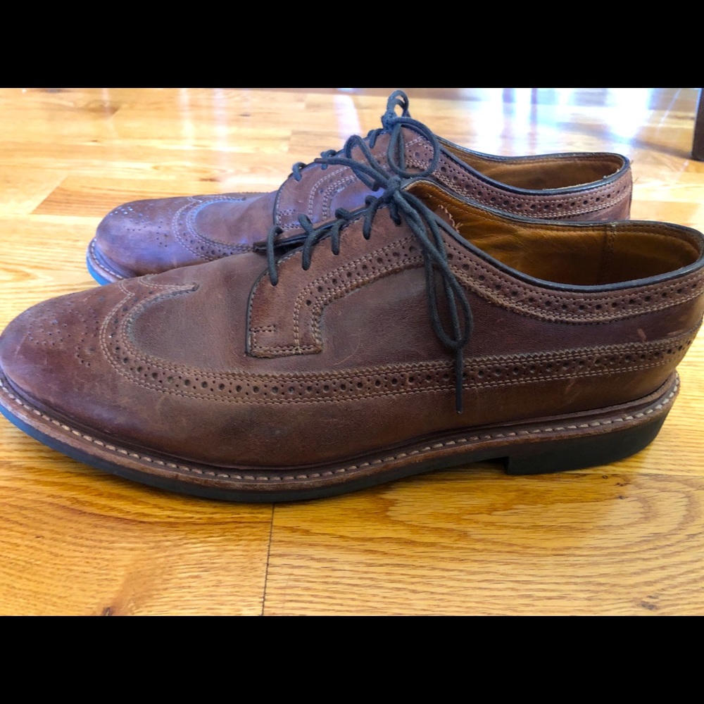 Florsheim Wing-tip Oxfords; brown.